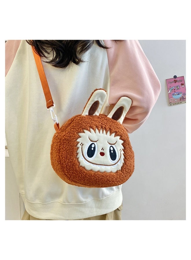 Cute Labubu Crossbody Bag, Cartoon Backpack, Coin Purse, Children's Plush Bag - Image 3